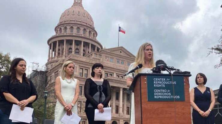 Image for Texas Judge Sides With Women Plaintiffs, Temporarily Blocks State Abortion Bans