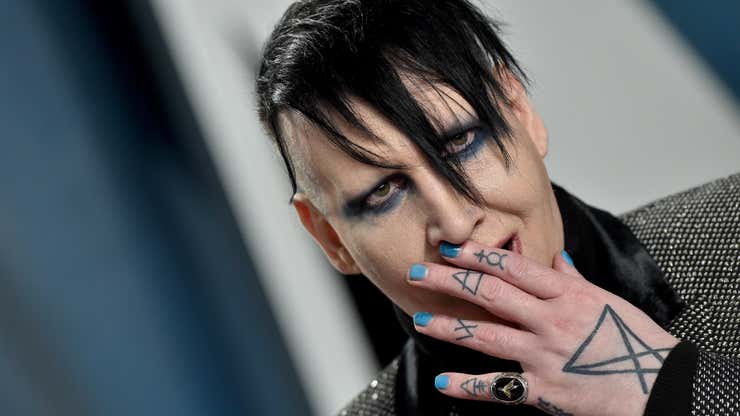 Image for Marilyn Manson Will Do Community Service For Spitting, Blowing His Nose on Woman