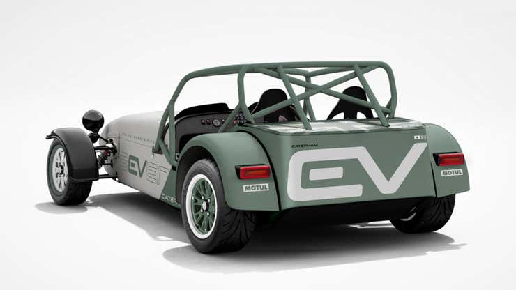 Image for Caterham Built A 236HP Electric Track Car That Runs For 20 Minutes