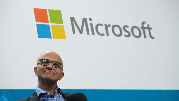 Image for Microsoft's CEO Says No Raises for Full-Time Employees This Year