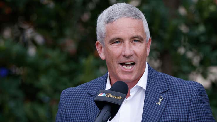 Image for PGA Tour commish Jay Monahan eating his words after LIV merger