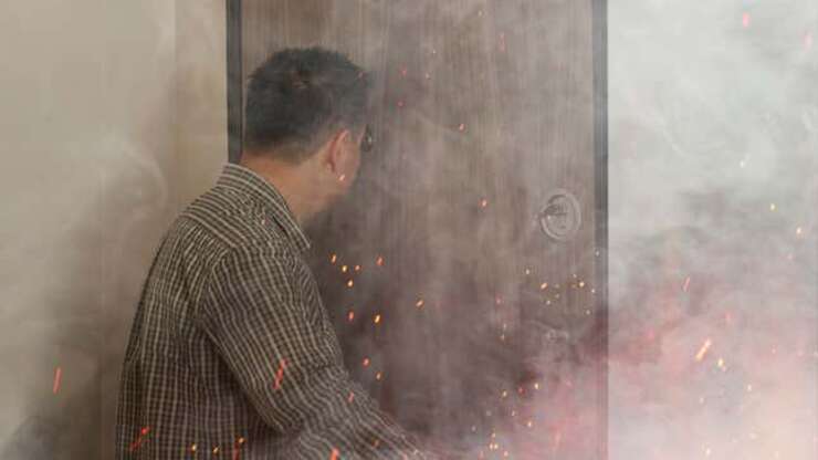 Image for Man Delays Exit From Burning House To Avoid Small Talk With Neighbors