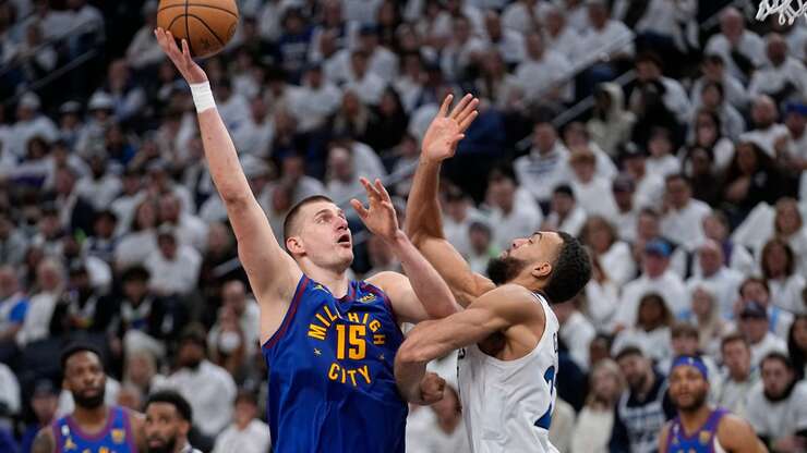Image for NBA roundup: Nikola Jokić, Nuggets take command over Timberwolves