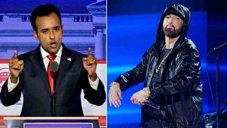 Image for Eminem Just Told Vivek Ramaswamy to Stop Trying to Rap His Songs