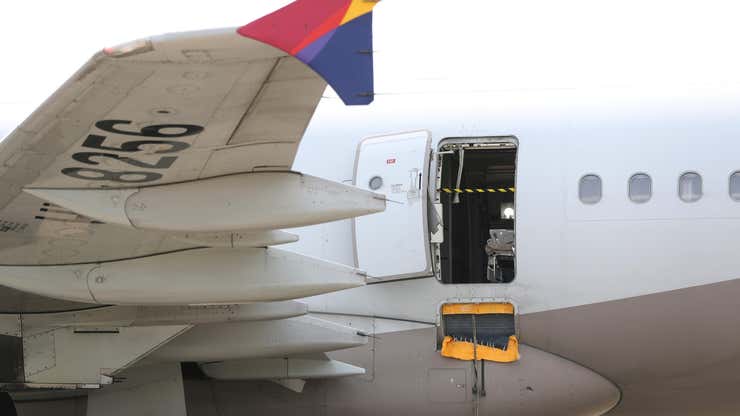 Image for Asiana Airlines Passenger Arrested for Opening Plane Door Mid-Flight