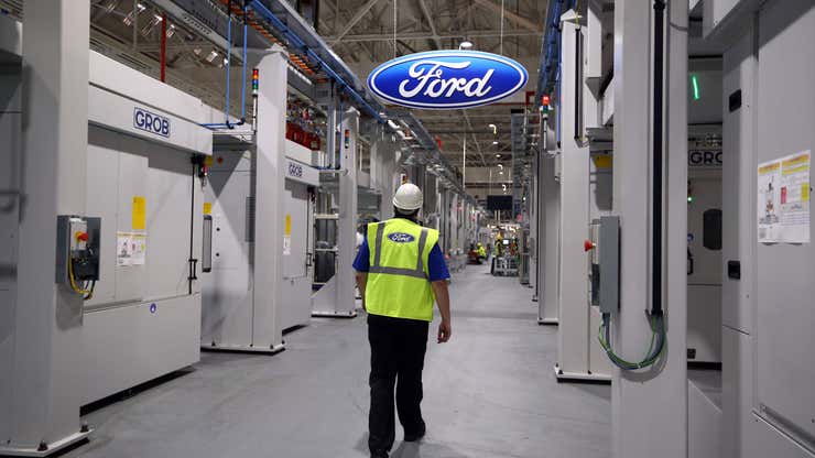 Image for Ford is recalling 125,000 hybrid SUVs and pickup trucks after finding a risk of engines catching fire