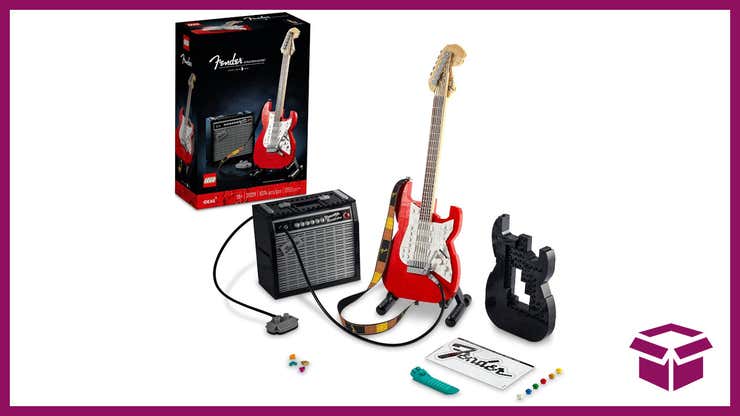 Image for Grab This LEGO Fender Stratocaster While It's 20% Off For Father's Day