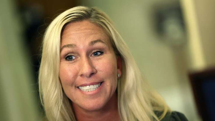 Image for Marjorie Taylor Greene Scolds Colleague on 'Decorum' a Week After Showing Hunter Biden's Nudes