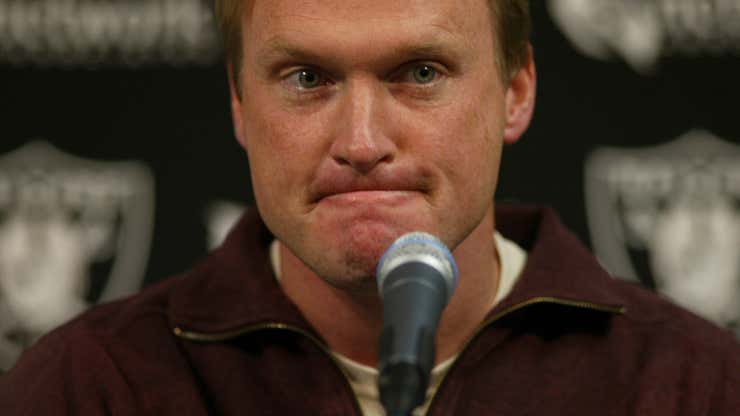 Image for Jon Gruden embarks on 12-step process to be an NFL head coach again