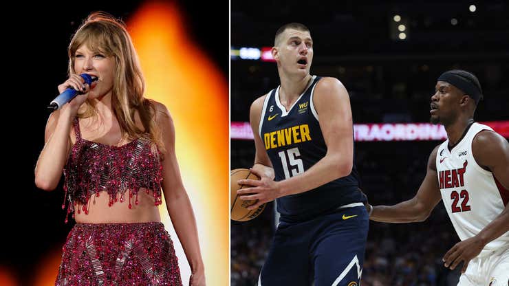 Image for Fans Think Taylor Swift’s Eras Tour Is Cursing NBA Teams in the Playoffs