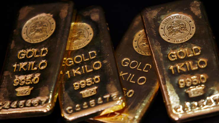 Image for Americans have more of a hankering for gold than stocks for the first time in a decade