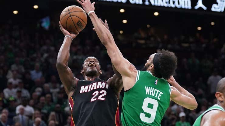 Image for Heat dismantle Celtics, punch ticket to NBA Finals
