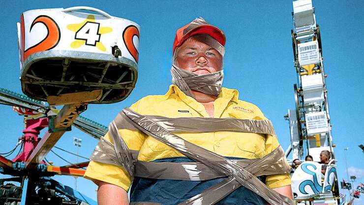 Image for Carnival Worker Practically Held Together With Duct Tape