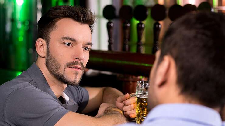 Image for Concerned Friends Have Long-Overdue Conversation With Alcoholic About Buying Next Round