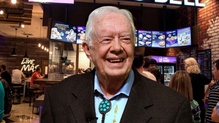 Image for Jimmy Carter Embarks On Quest To Eat At Every Taco Bell In America