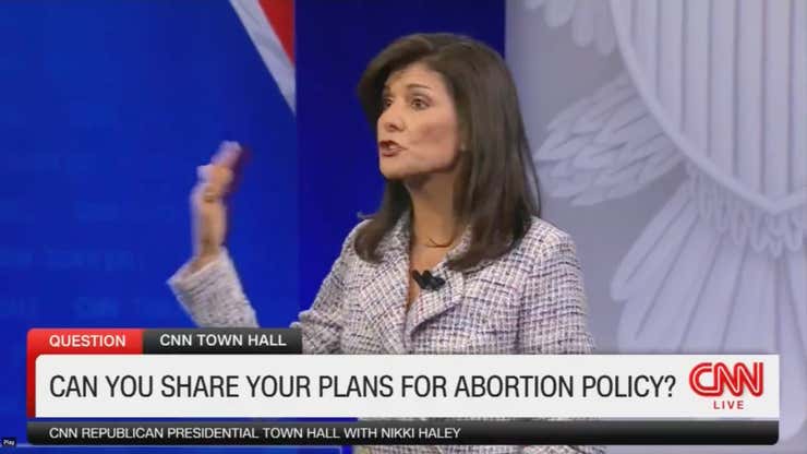 Image for Nikki Haley Generously Proposes Not Executing Women Who Have Abortions