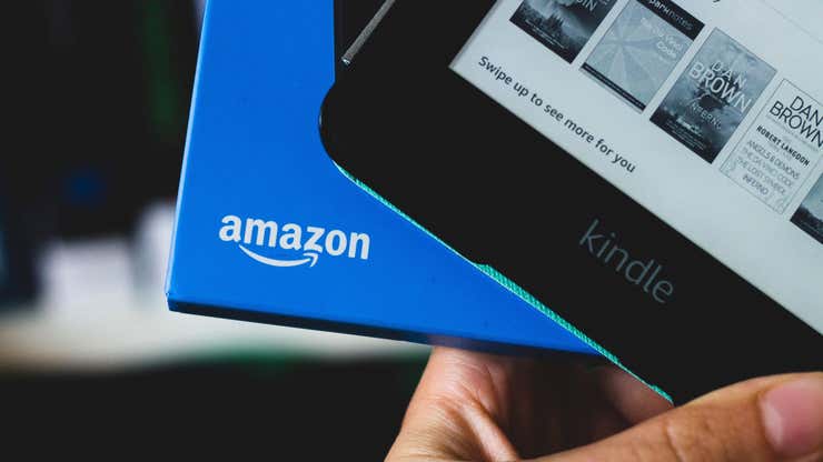 Image for Amazon Restricts Authors to Self-Publishing Three Books a Day, a Totally Human Amount