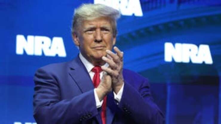 Image for Donald Trump Blames Trans People, Weed for Mass Shootings at NRA Conference