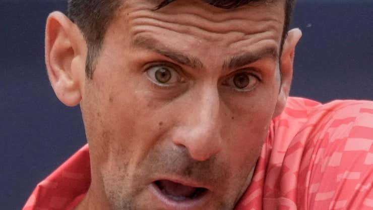 Image for Novak Djokovic wants his opponent shot into the moon because he got hit by a tennis ball