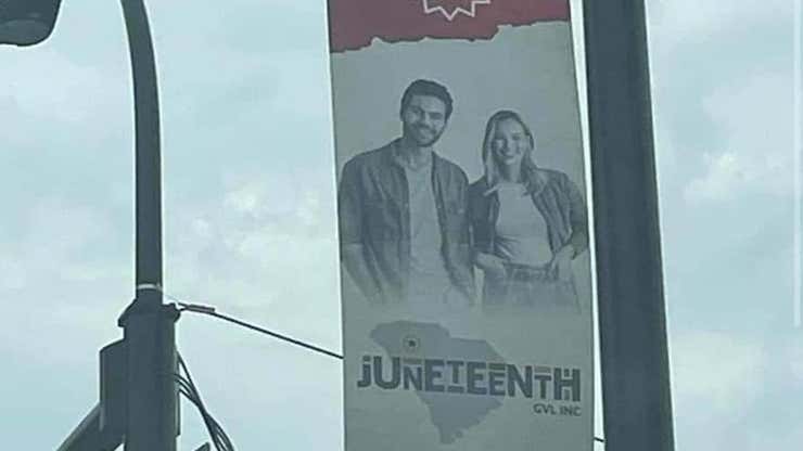 Image for WTF: South Carolina City Uses White Models to Promote Juneteenth Celebrations