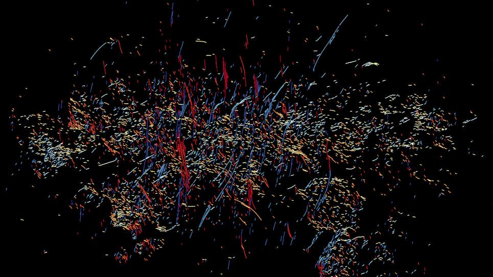 Image for Hundreds of One-Dimensional Strands Found Lurking in Our Galaxy's Core