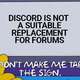 Image for Stop. Closing. Forums. For. Discord.