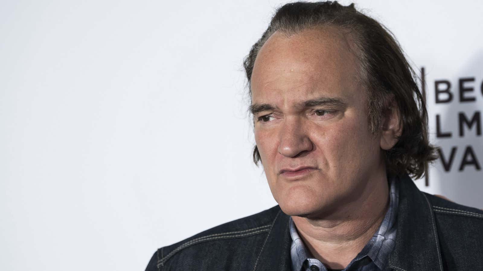 The clip comes in the midst of ongoing backlash against Tarantino for his relationship with Harvey Weinstein.