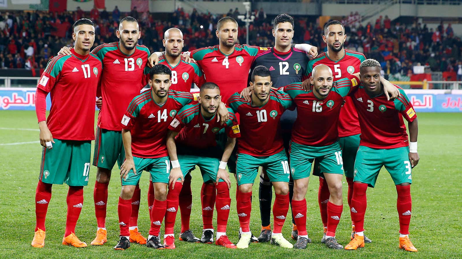 Morocco’s multinational squad.