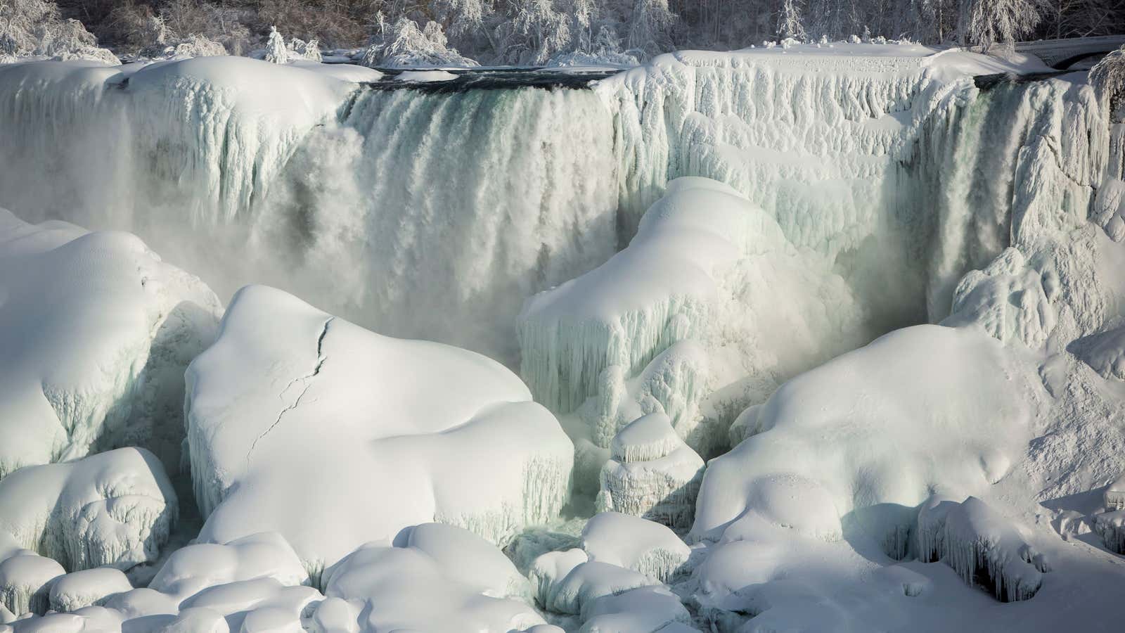 Niagara Falls, frozen.