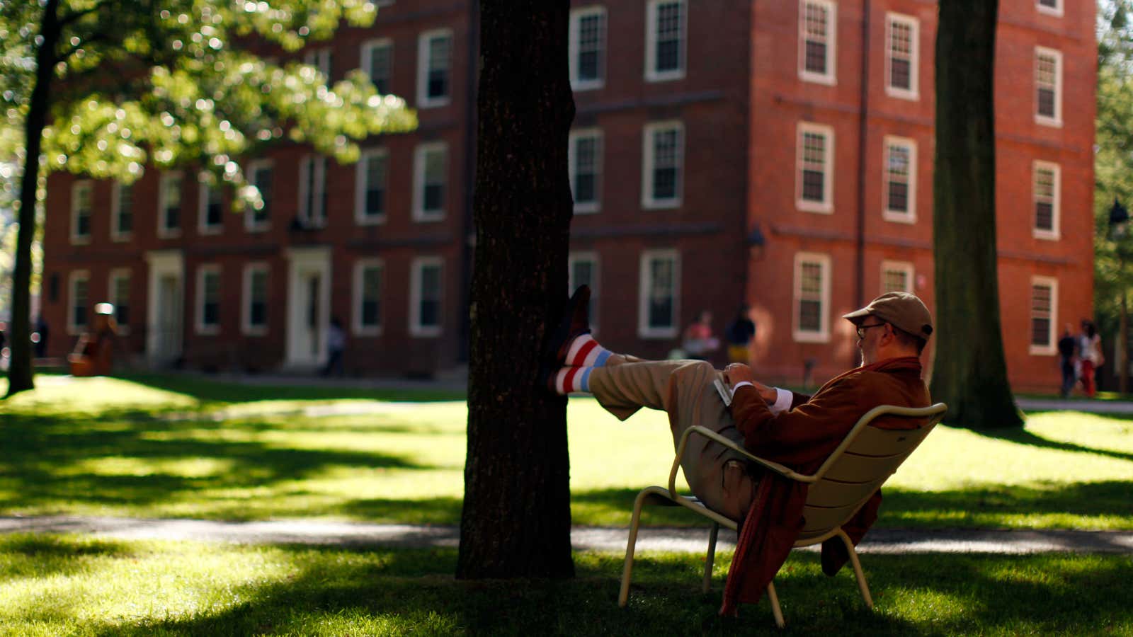 In Harvard Yard, they’re resting easy.