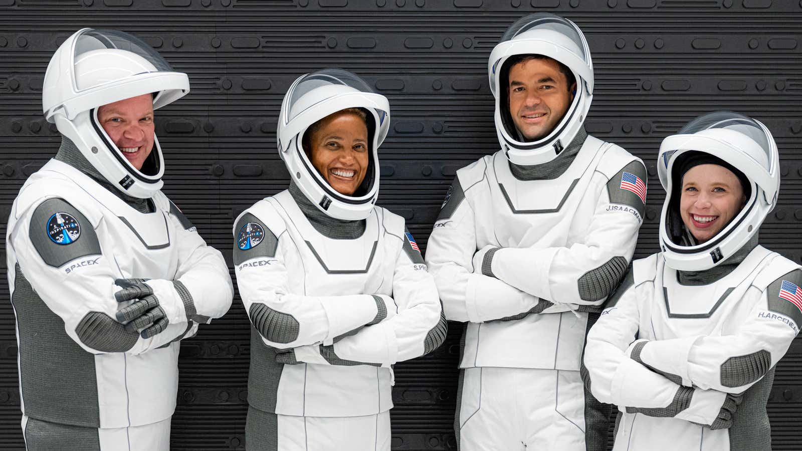 The four Inspiration4 crew members are ready for liftoff.