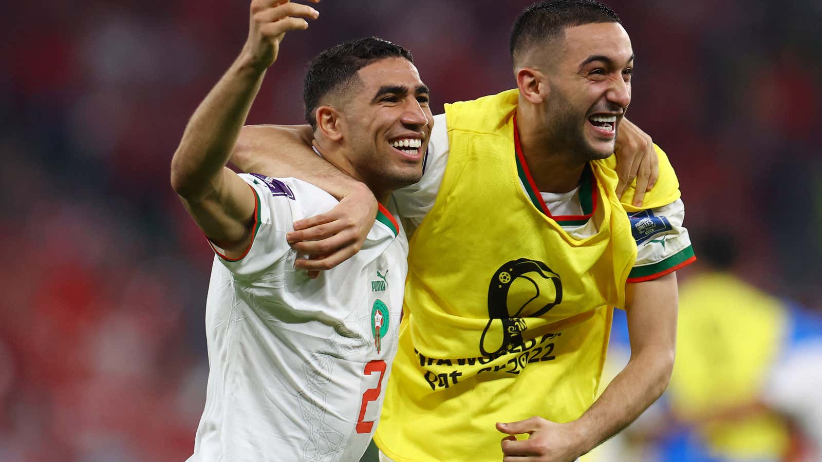 Morocco&#39;s World Cup stars Hakimi and Ziyech were born in Europe 