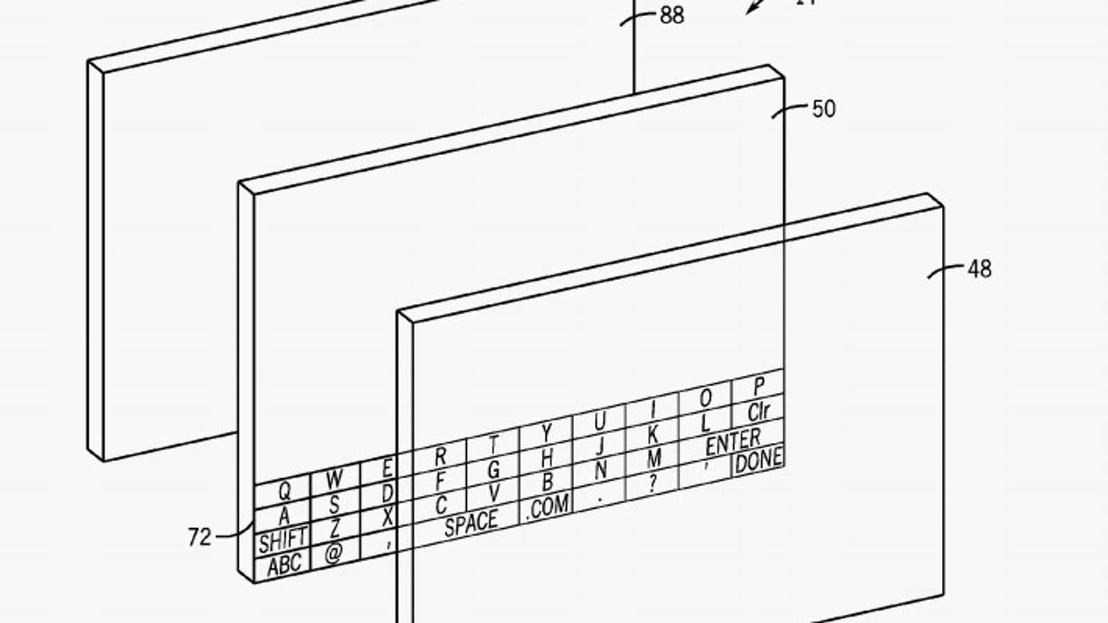 Apple’s patent suggests the display could’ve been used on tablets too.