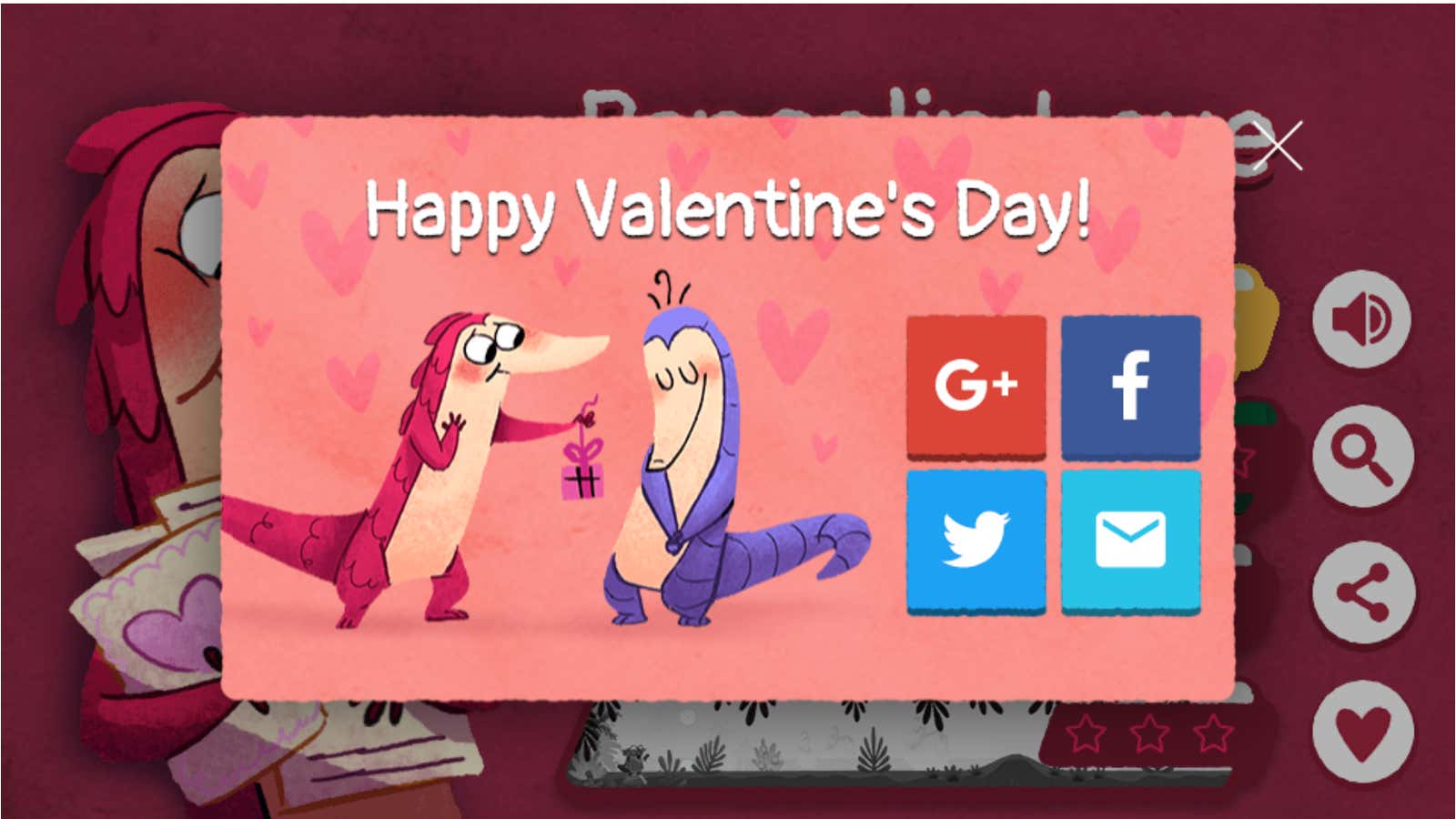World Pangolin Day Google's Valentine's Day doodle is a love letter to