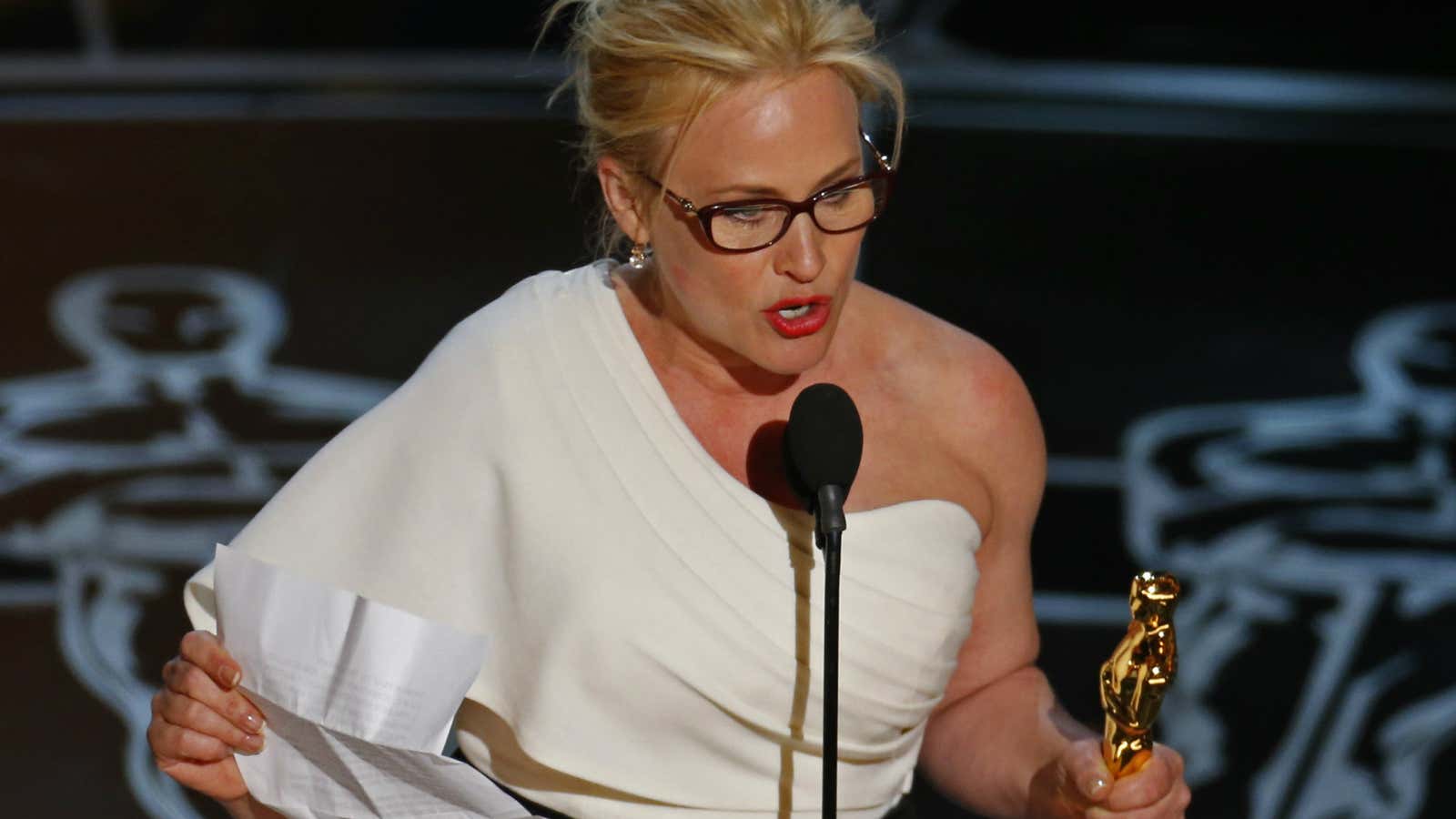 Patricia Arquette won the Oscar for Best Supporting Actress for her role in “Boyhood.”