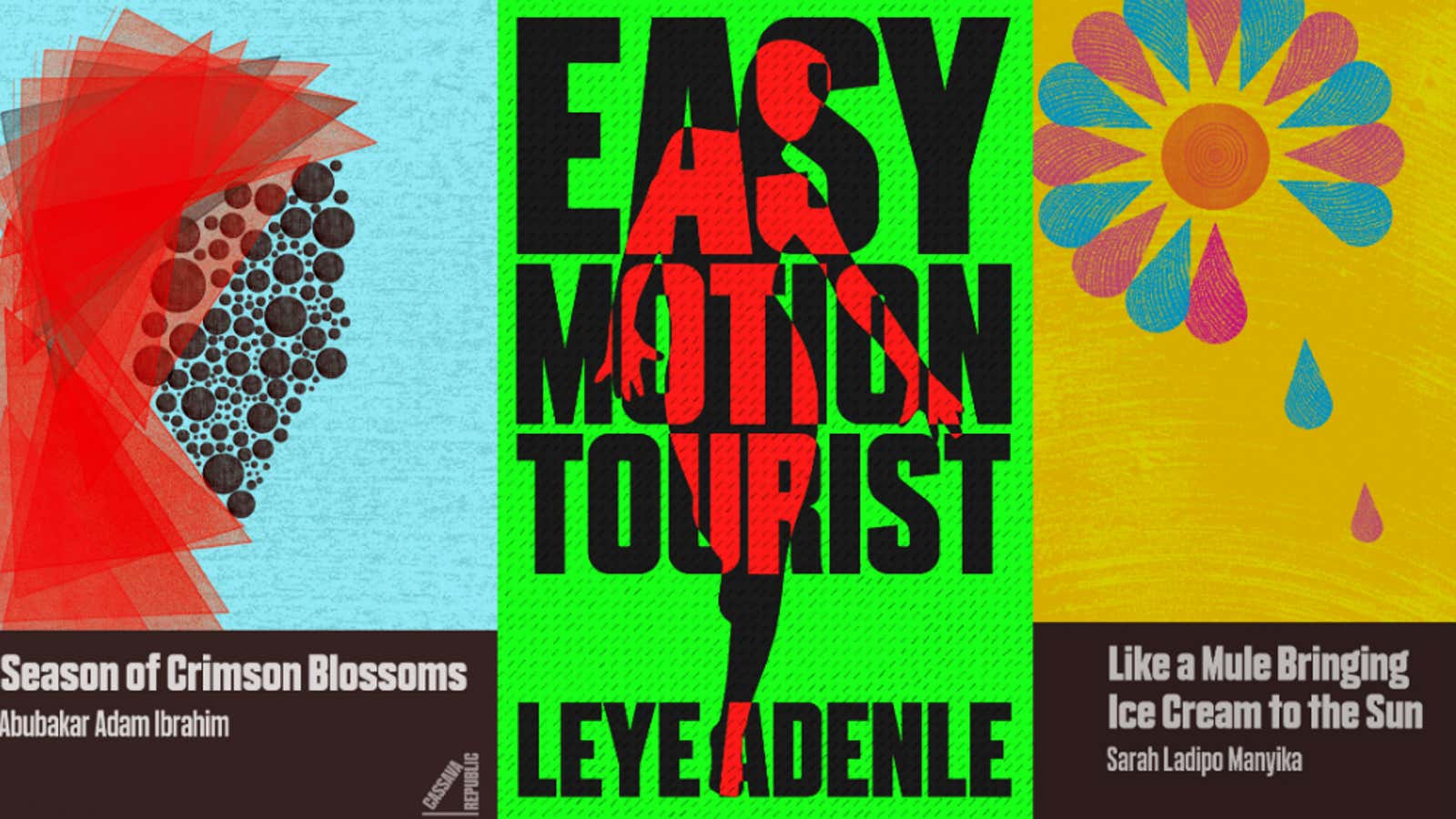 The the first three books Cassava is publishing in the US.