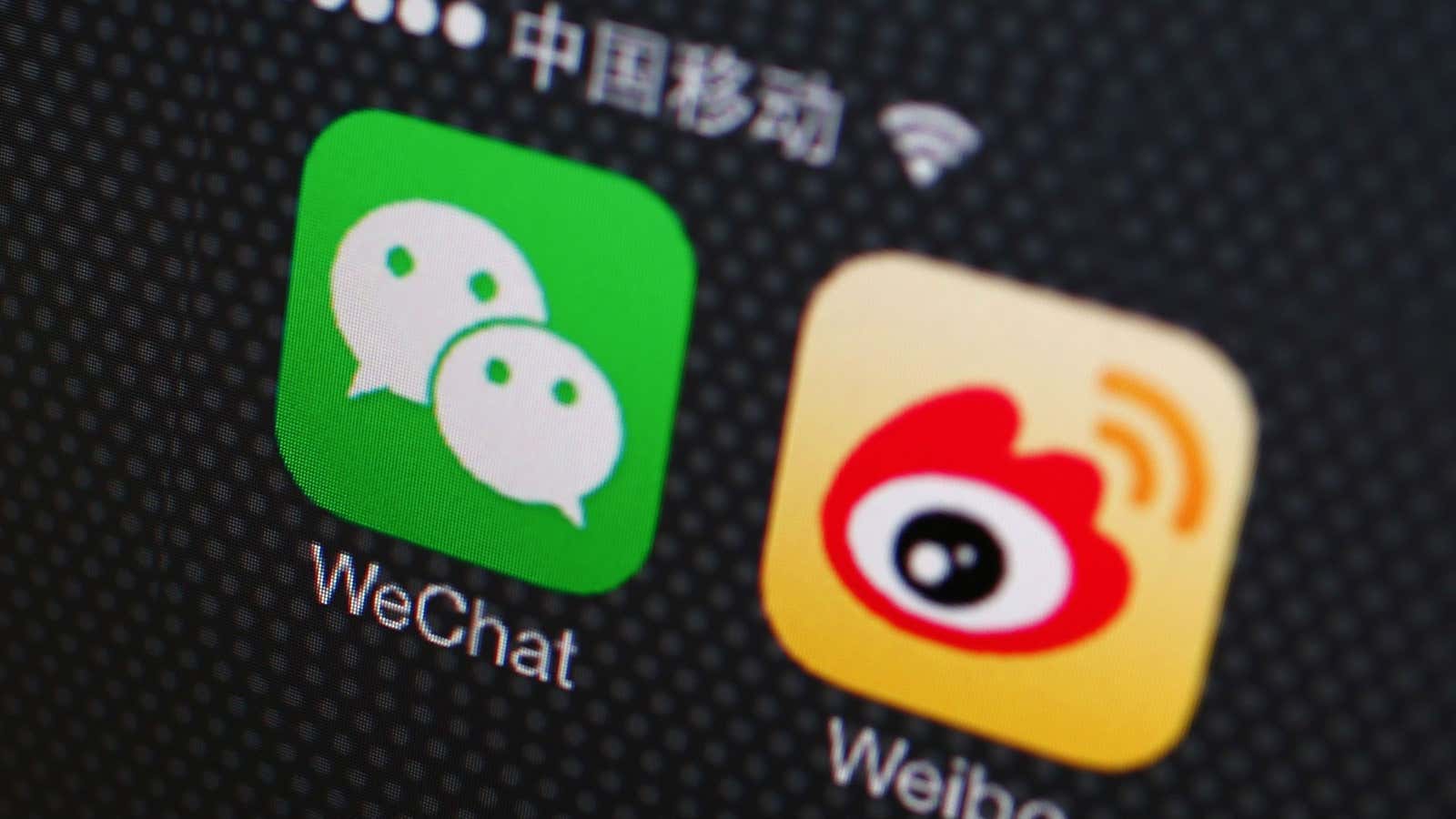 China’s most popular social media platforms.