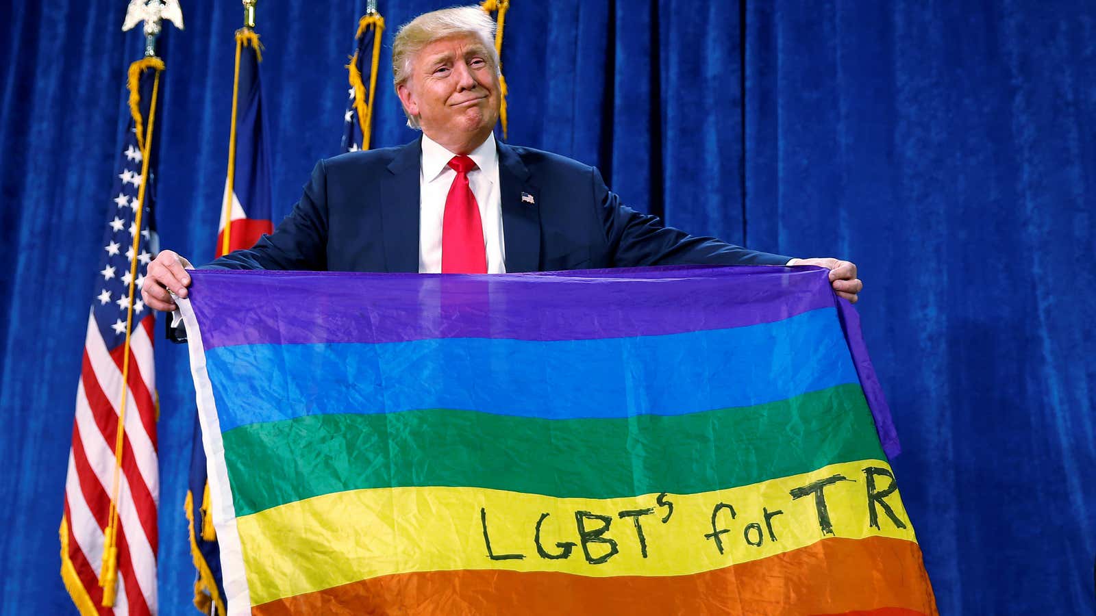 Donald Trump’s “support” of LGBT communities in one image