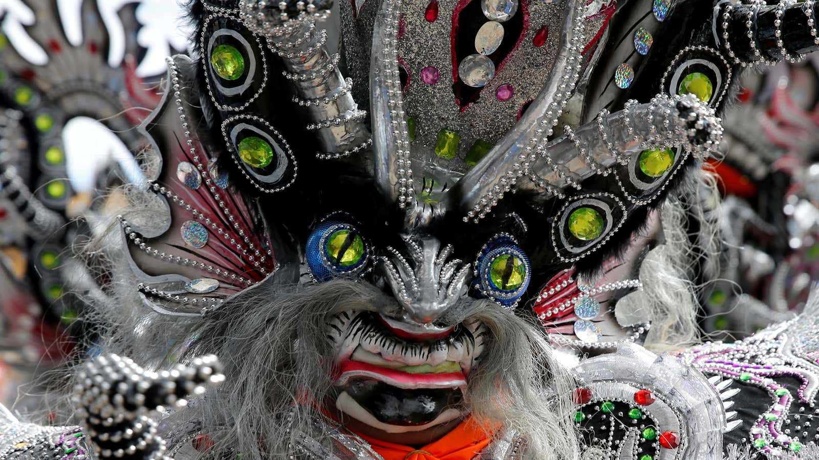 Underneath the mask.
