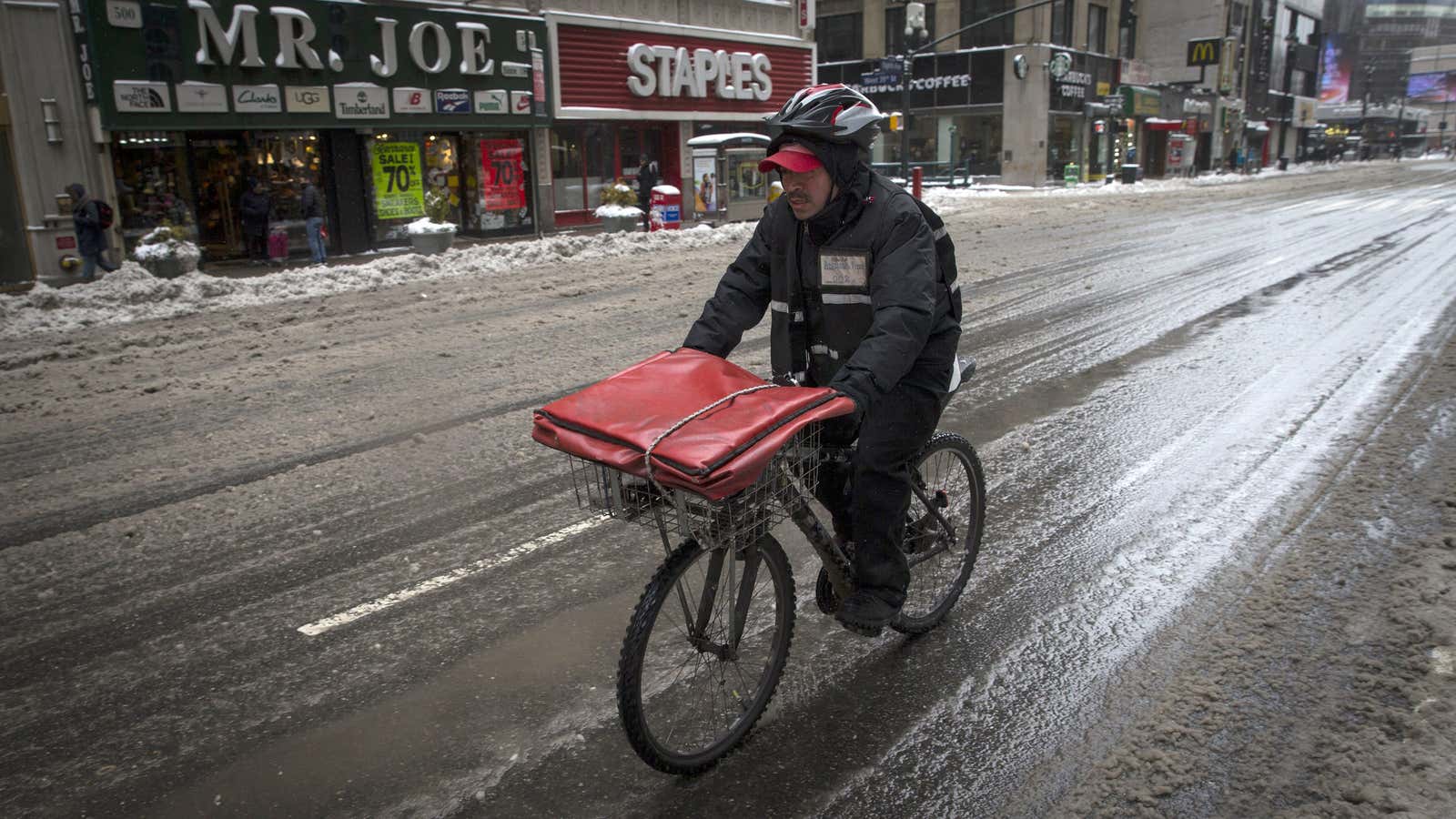 Probably delivering from Seamless.