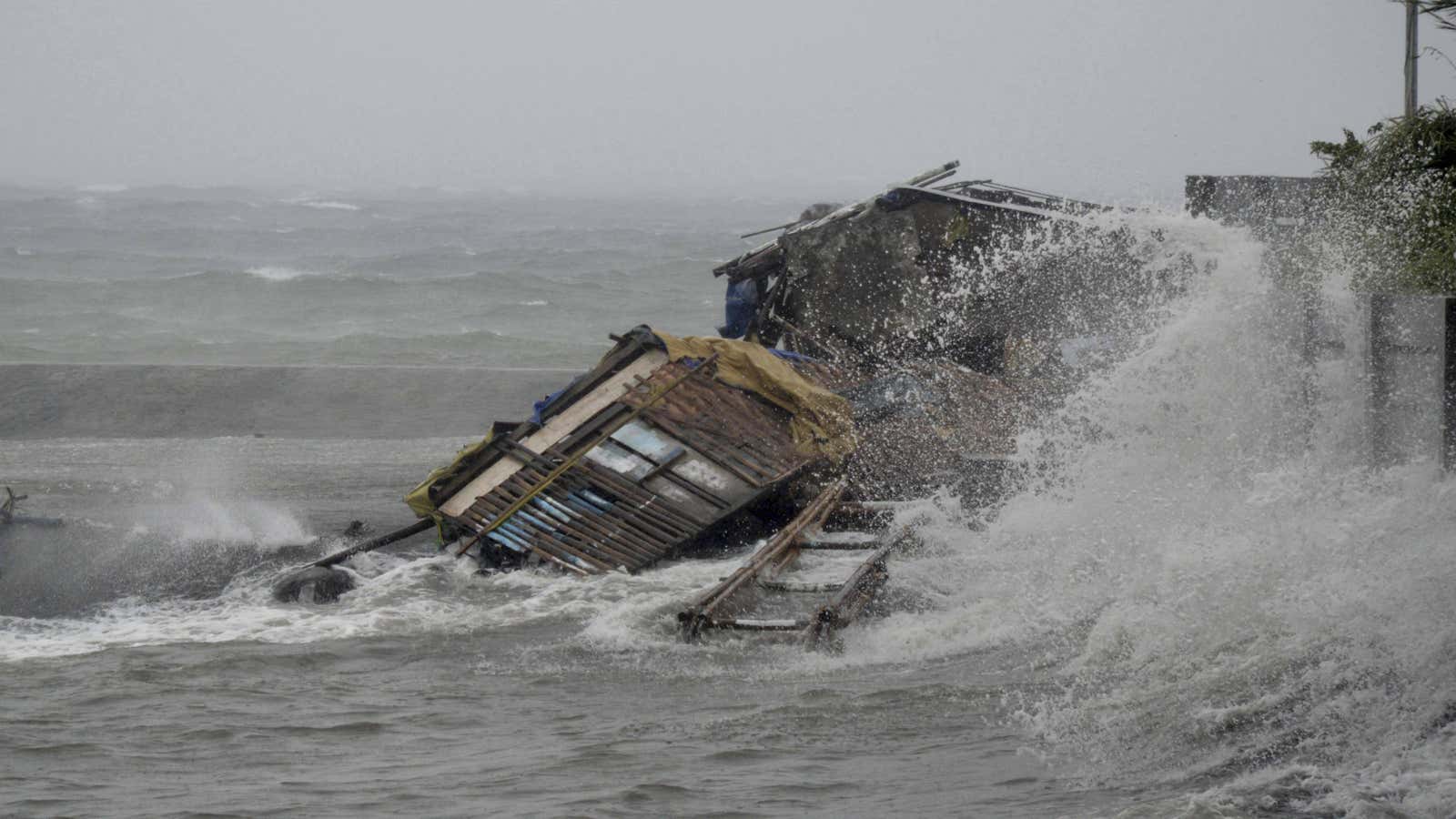Typhoon Haiyan leveled the country’s central region on Friday.
