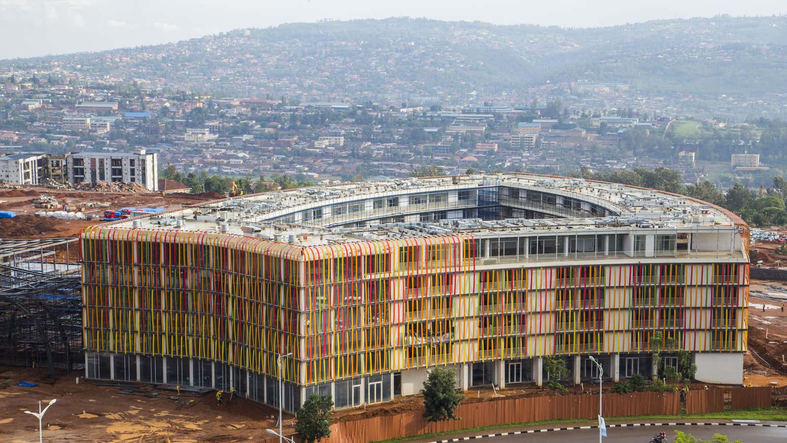 Kigali’s Radisson Blu Hotel—still under construction.