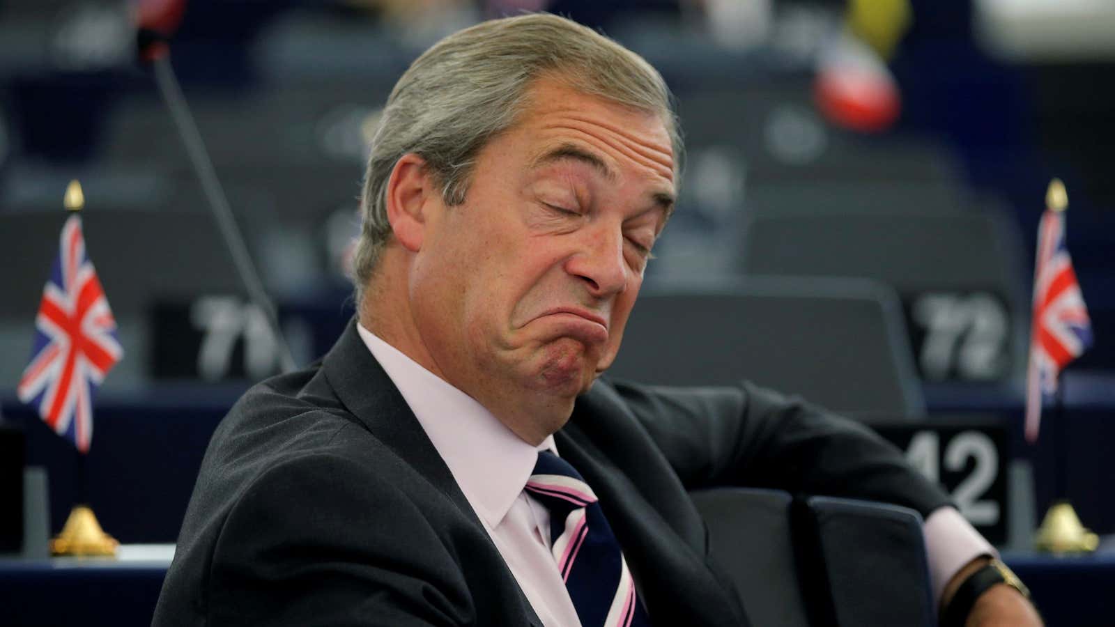 Nigel Farage championed the Brexit campaign.