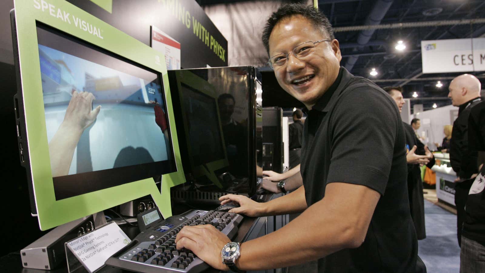 Nvidia CEO Jen-Hsun Huang had a pretty good year.