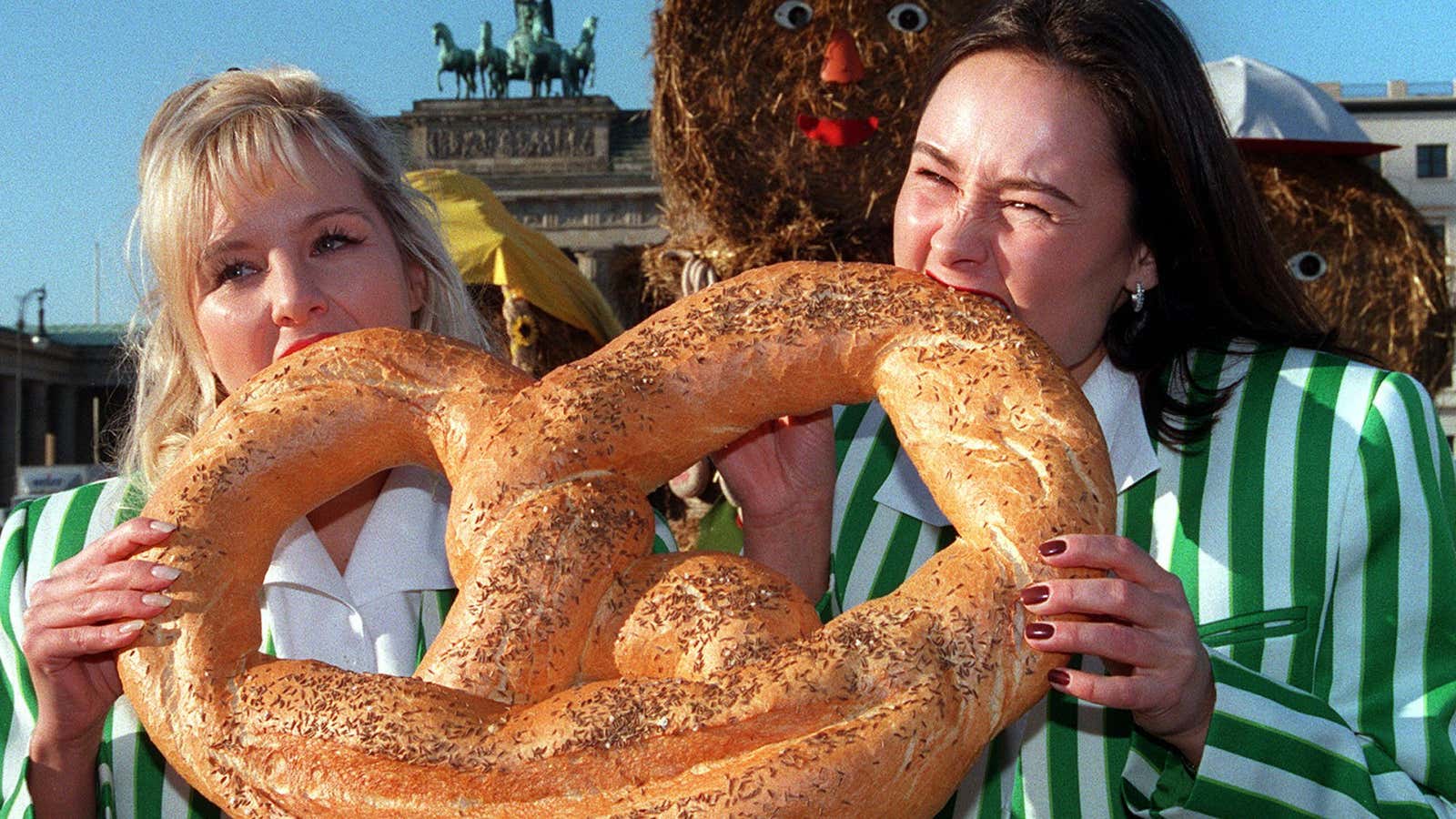 The pretzel recently crossed a billion dollars a year in sales.