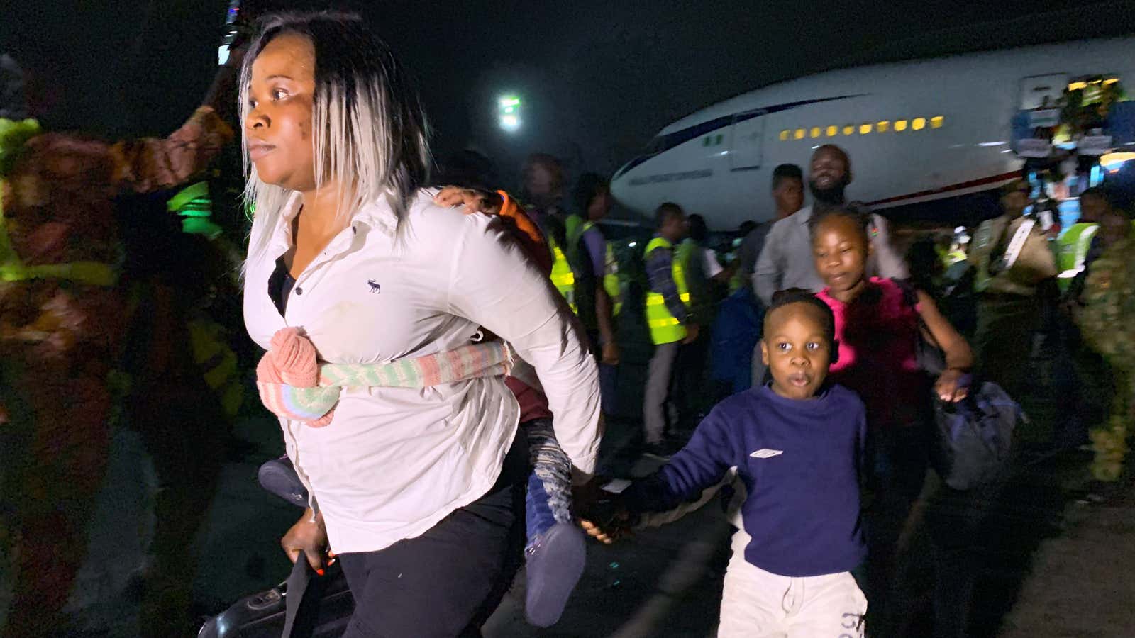 Nigerians, who took free evacuation from South Africa after xenophobic attacks on foreign nationals, arrive to Lagos airport, Nigeria Sep. 11, 2019.
