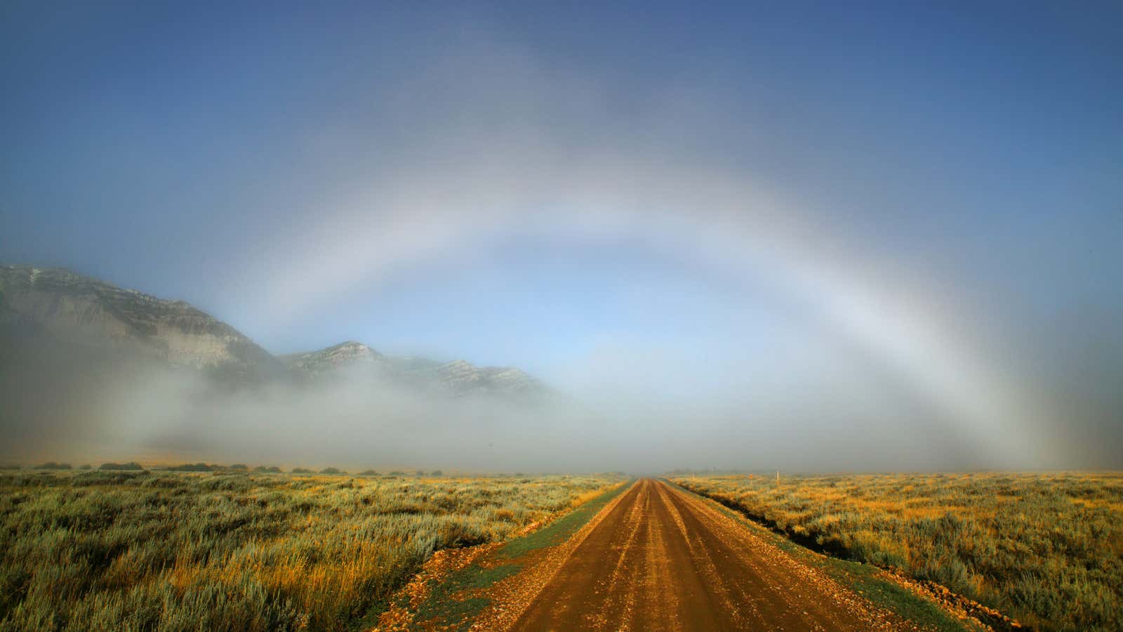 A fog bow spotted in the Red Rock Lakes National Wildlife Refuge.