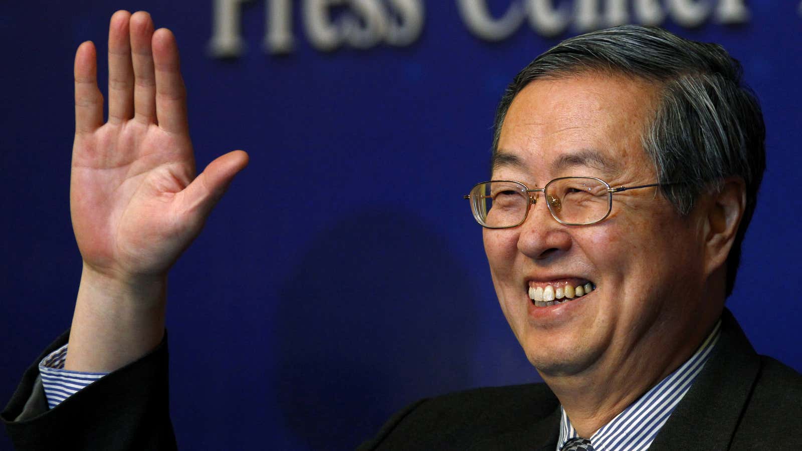 Props to PBOC head Zhou Xiaochuan for amassing $163 billion on the sly.