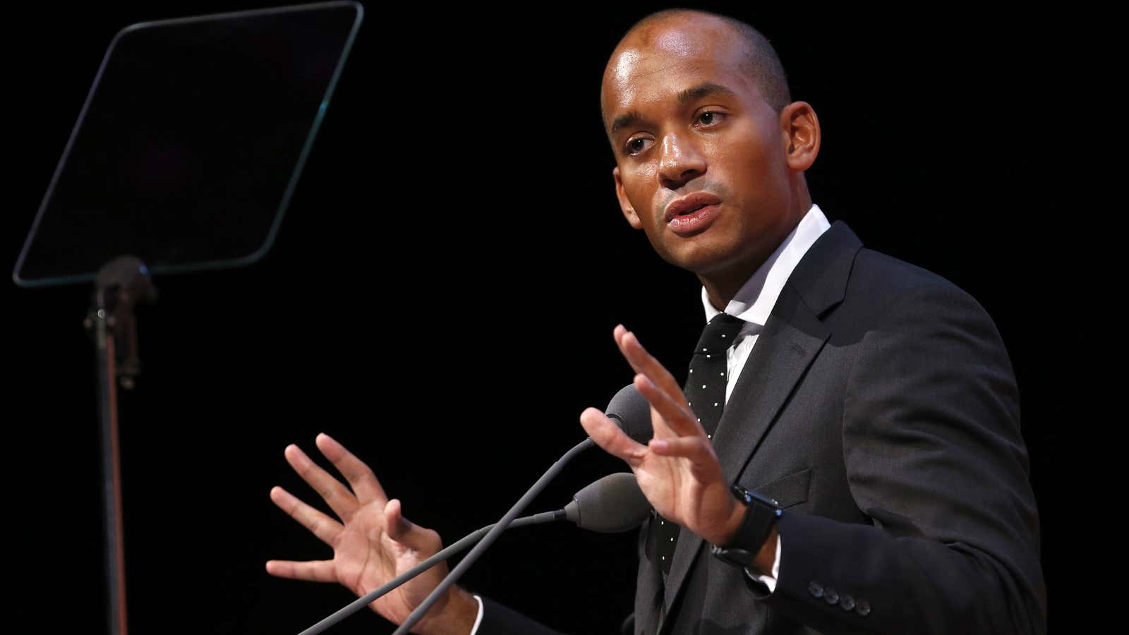 Britain’s opposition Labour Party Business Secretary Chuka Umunna is running for party leadership