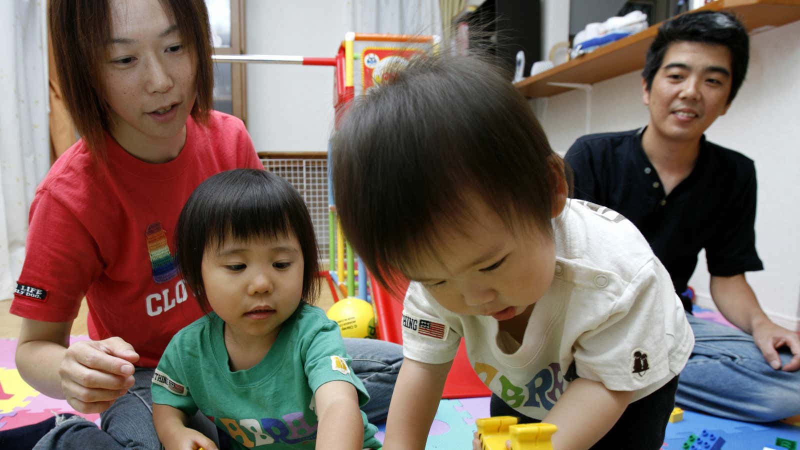 Even though they’re entitled to, few men in Japan dare to go on diaper duty.